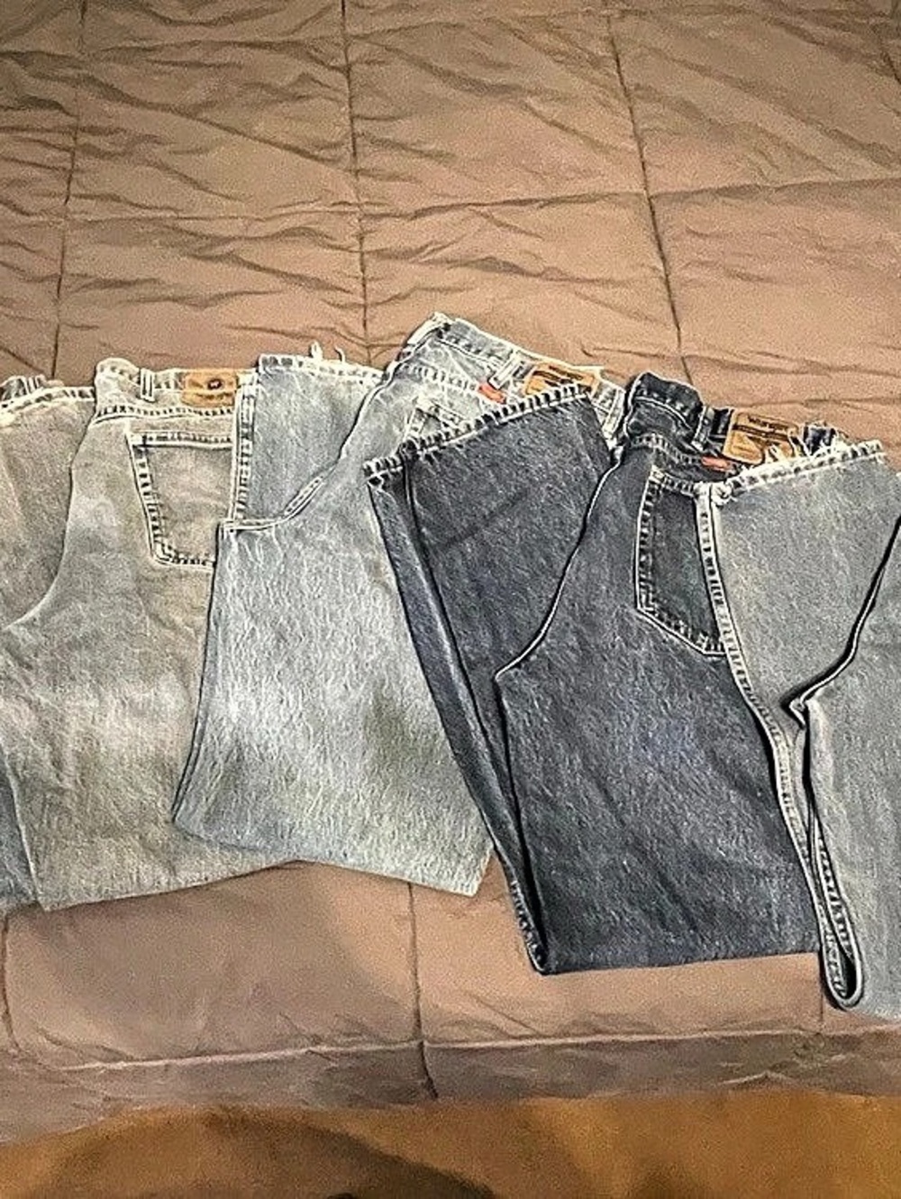 Lot of Wrangler Blue Straight-Leg Jeans - Relaxed Fit